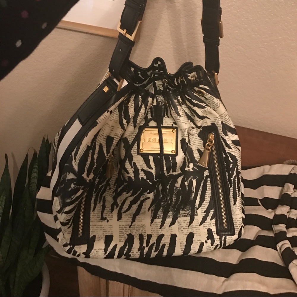 L.A.M.B animal newspaper print tote - Picture 7 of 7
